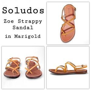 Soludos Zoe Strappy Sandals in Marigold